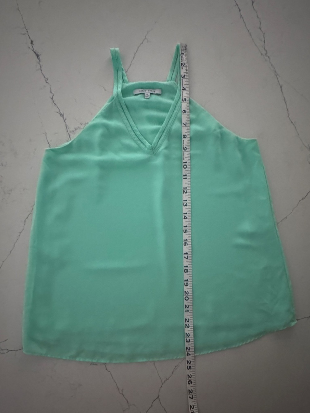 Naked Zebra Mint Green V neck Cami Top Size Small - Picture 7 of 9